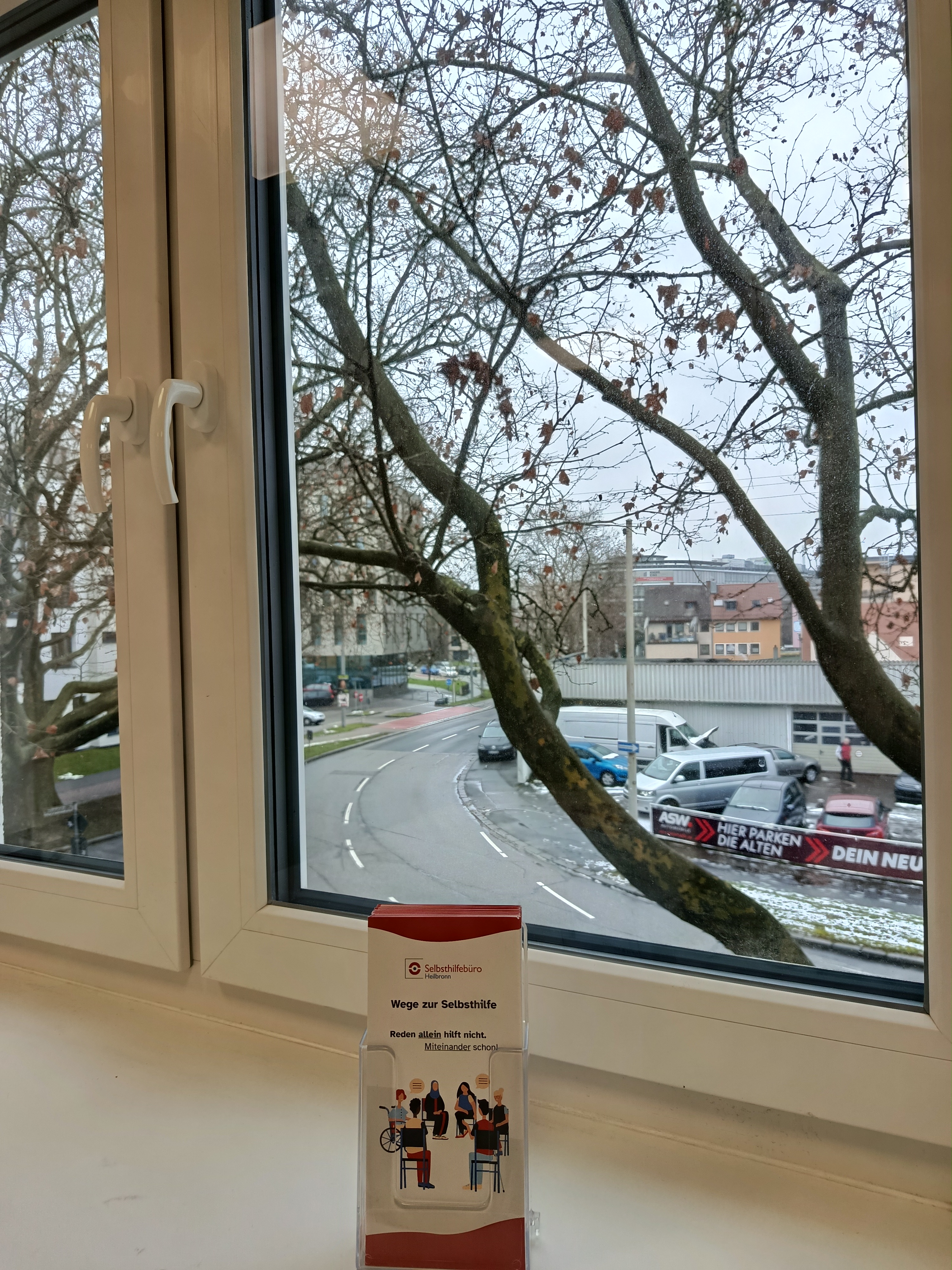 Blick aus Fenster Selbsthilfebüro