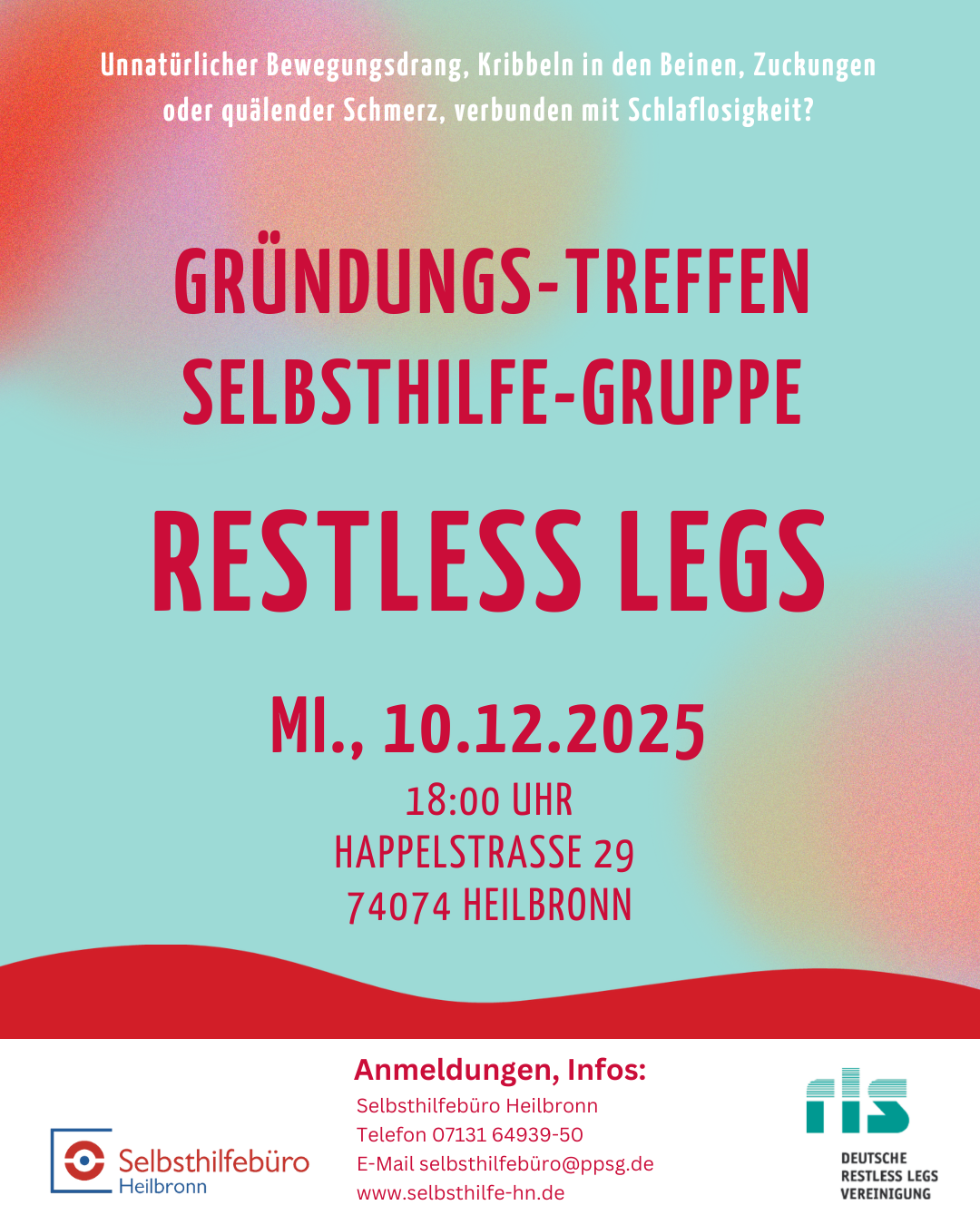 Gruppengründung Restless Legs Syndrom